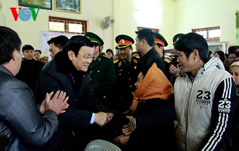 Президент Вьетнама посетил провинцию Лангшон с рабочим визитом - ảnh 1